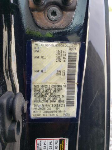 Photo 9 VIN: 1N4AL2EP9AC103825 - NISSAN ALTIMA S 