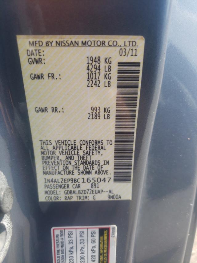 Photo 9 VIN: 1N4AL2EP9BC165047 - NISSAN ALTIMA S 