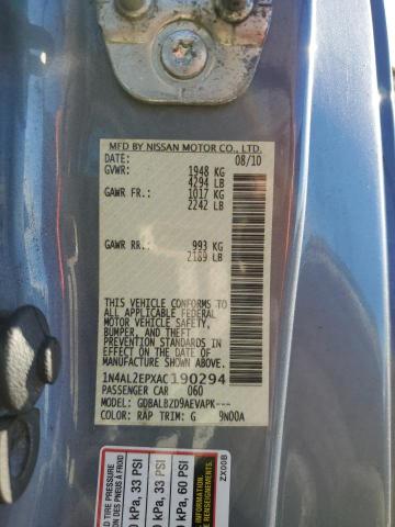 Photo 11 VIN: 1N4AL2EPXAC190294 - NISSAN ALTIMA 