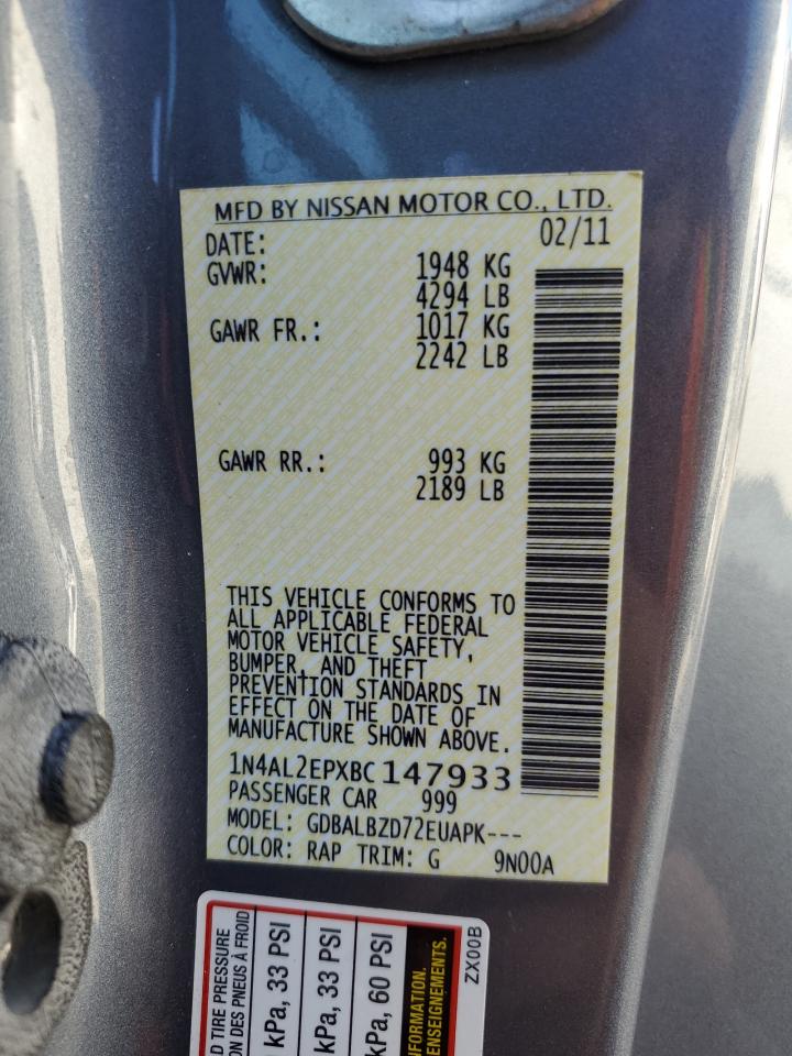 Photo 11 VIN: 1N4AL2EPXBC147933 - NISSAN ALTIMA 