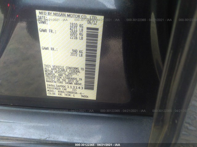 Photo 8 VIN: 1N4AL3AP0DC113143 - NISSAN ALTIMA 