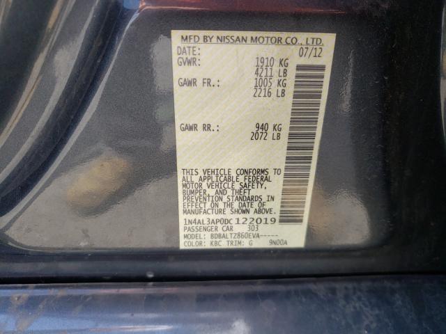 Photo 9 VIN: 1N4AL3AP0DC122019 - NISSAN ALTIMA 2.5 