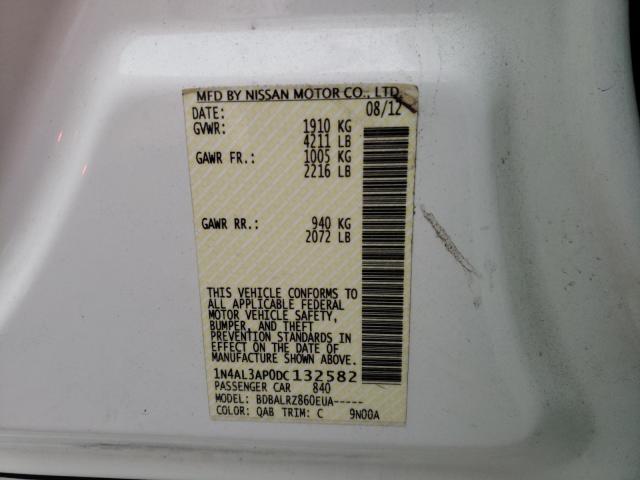 Photo 9 VIN: 1N4AL3AP0DC132582 - NISSAN ALTIMA 2.5 