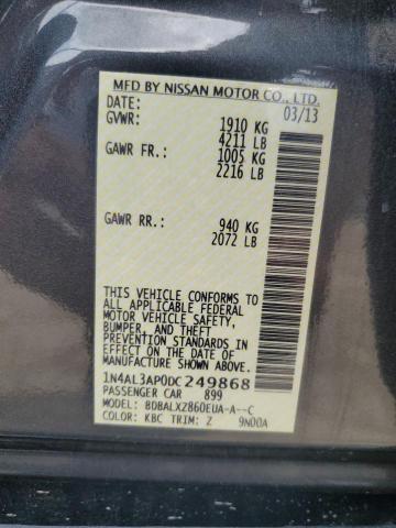 Photo 11 VIN: 1N4AL3AP0DC249868 - NISSAN ALTIMA 