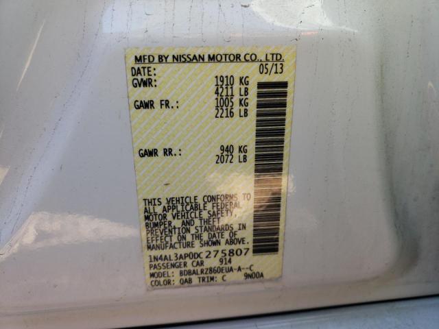 Photo 9 VIN: 1N4AL3AP0DC275807 - NISSAN ALTIMA 2.5 