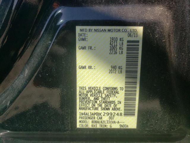 Photo 12 VIN: 1N4AL3AP0DC299248 - NISSAN ALTIMA 2.5 