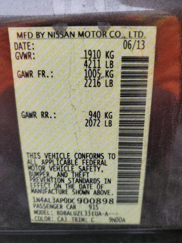 Photo 11 VIN: 1N4AL3AP0DC900898 - NISSAN ALTIMA 