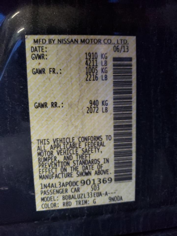 Photo 11 VIN: 1N4AL3AP0DC901369 - NISSAN ALTIMA 