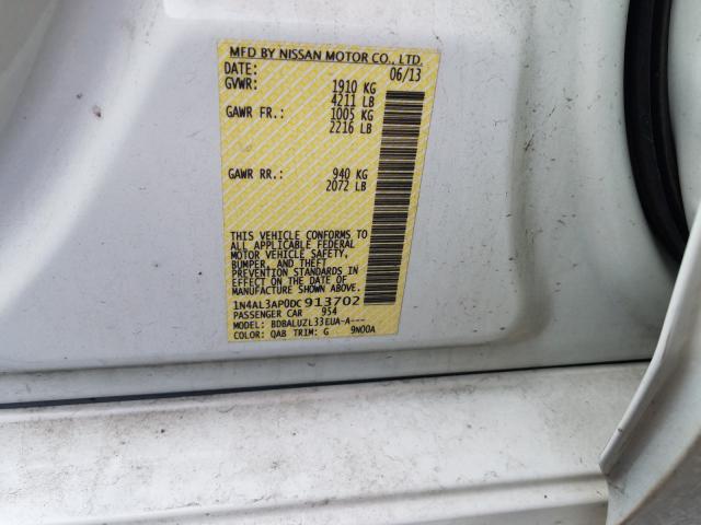 Photo 9 VIN: 1N4AL3AP0DC913702 - NISSAN ALTIMA 2.5 