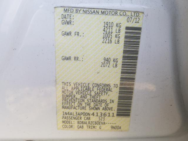 Photo 9 VIN: 1N4AL3AP0DN413611 - NISSAN ALTIMA 2.5 