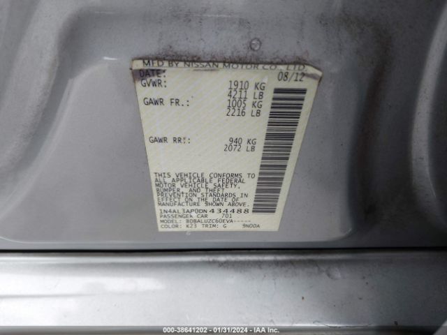 Photo 8 VIN: 1N4AL3AP0DN434488 - NISSAN ALTIMA 