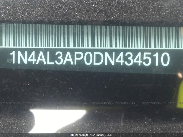 Photo 8 VIN: 1N4AL3AP0DN434510 - NISSAN ALTIMA 