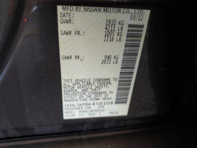 Photo 9 VIN: 1N4AL3AP0DN450108 - NISSAN ALTIMA 2.5 