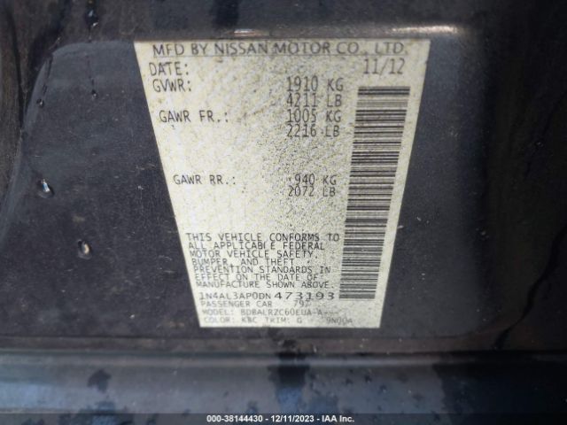 Photo 8 VIN: 1N4AL3AP0DN473193 - NISSAN ALTIMA 