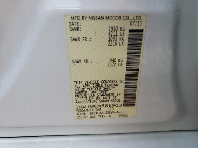 Photo 9 VIN: 1N4AL3AP0DN586903 - NISSAN ALTIMA 2.5 