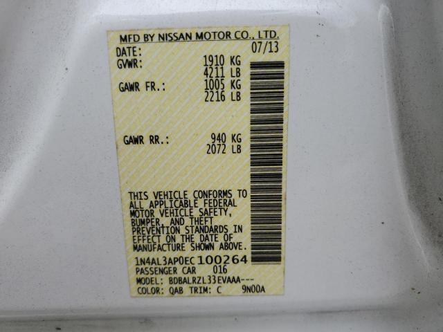 Photo 11 VIN: 1N4AL3AP0EC100264 - NISSAN ALTIMA 2.5 