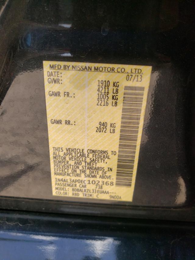 Photo 9 VIN: 1N4AL3AP0EC102368 - NISSAN ALTIMA 2.5 