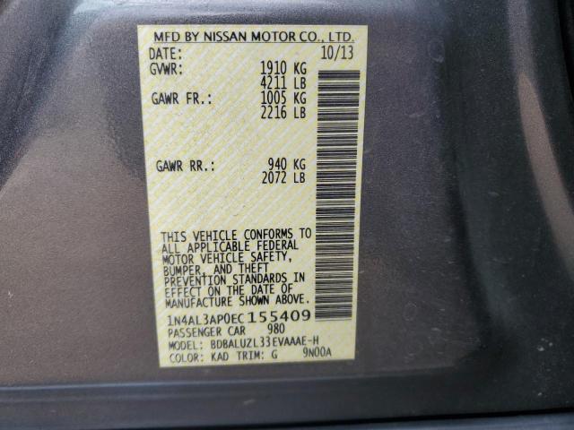 Photo 11 VIN: 1N4AL3AP0EC155409 - NISSAN ALTIMA 