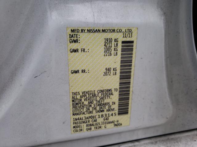 Photo 9 VIN: 1N4AL3AP0EC183145 - NISSAN ALTIMA 2.5 