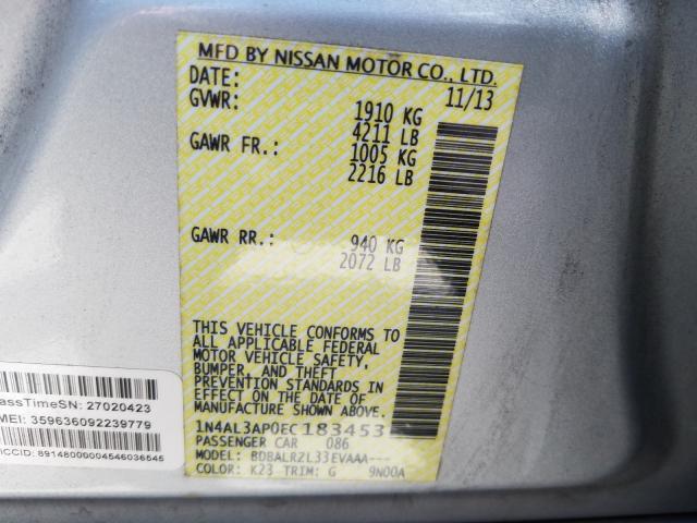 Photo 9 VIN: 1N4AL3AP0EC183453 - NISSAN ALTIMA 2.5 