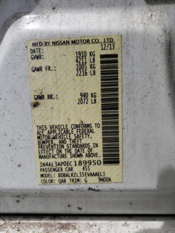 Photo 11 VIN: 1N4AL3AP0EC189950 - NISSAN ALTIMA 2.5 