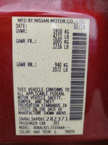 Photo 11 VIN: 1N4AL3AP0EC282371 - NISSAN ALTIMA 