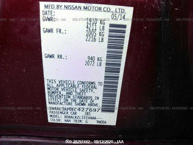 Photo 8 VIN: 1N4AL3AP0EC427697 - NISSAN ALTIMA 