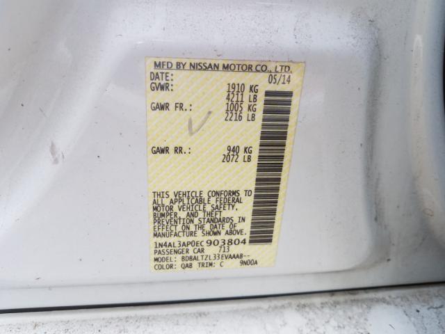 Photo 9 VIN: 1N4AL3AP0EC903804 - NISSAN ALTIMA 2.5 