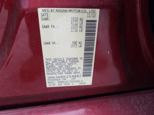 Photo 9 VIN: 1N4AL3AP0EN254882 - NISSAN ALTIMA 2.5 