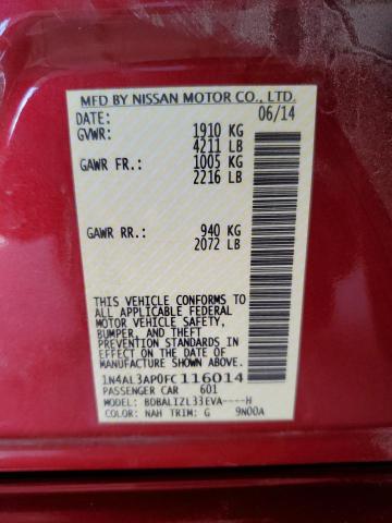 Photo 11 VIN: 1N4AL3AP0FC116014 - NISSAN ALTIMA 