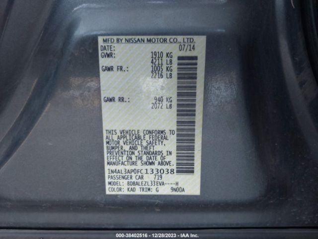 Photo 8 VIN: 1N4AL3AP0FC133038 - NISSAN ALTIMA 