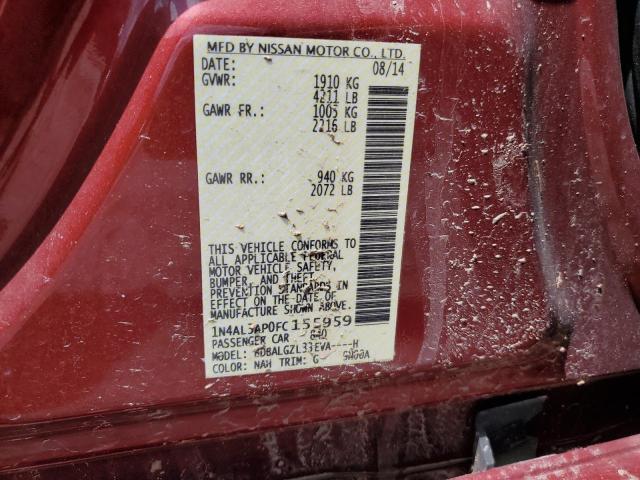 Photo 11 VIN: 1N4AL3AP0FC155959 - NISSAN ALTIMA 2.5 