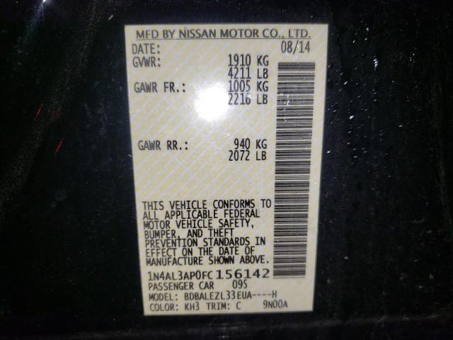 Photo 9 VIN: 1N4AL3AP0FC156142 - NISSAN ALTIMA 2.5 