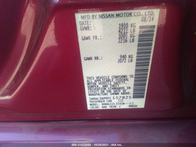 Photo 8 VIN: 1N4AL3AP0FC157825 - NISSAN ALTIMA 