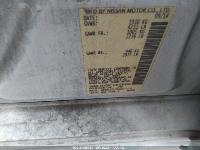 Photo 8 VIN: 1N4AL3AP0FC165066 - NISSAN ALTIMA 