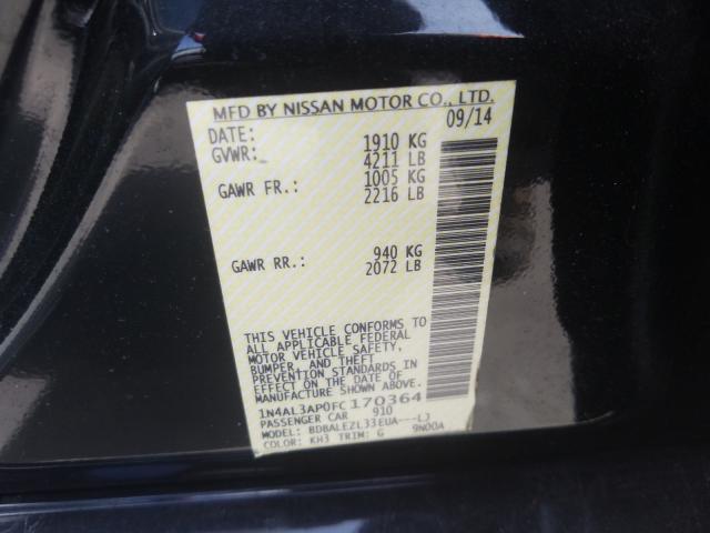 Photo 9 VIN: 1N4AL3AP0FC170364 - NISSAN ALTIMA 2.5 