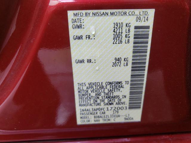 Photo 9 VIN: 1N4AL3AP0FC172003 - NISSAN ALTIMA 2.5 