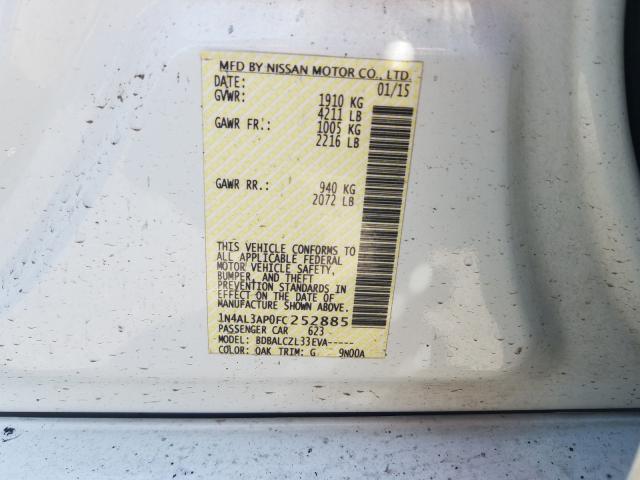 Photo 9 VIN: 1N4AL3AP0FC252885 - NISSAN ALTIMA 2.5 