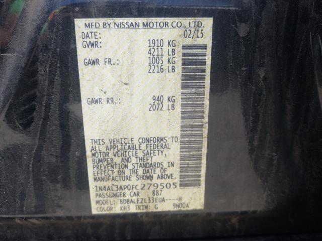 Photo 9 VIN: 1N4AL3AP0FC279505 - NISSAN ALTIMA 