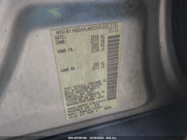 Photo 8 VIN: 1N4AL3AP0FC282940 - NISSAN ALTIMA 