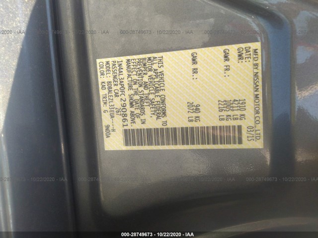 Photo 8 VIN: 1N4AL3AP0FC290861 - NISSAN ALTIMA 