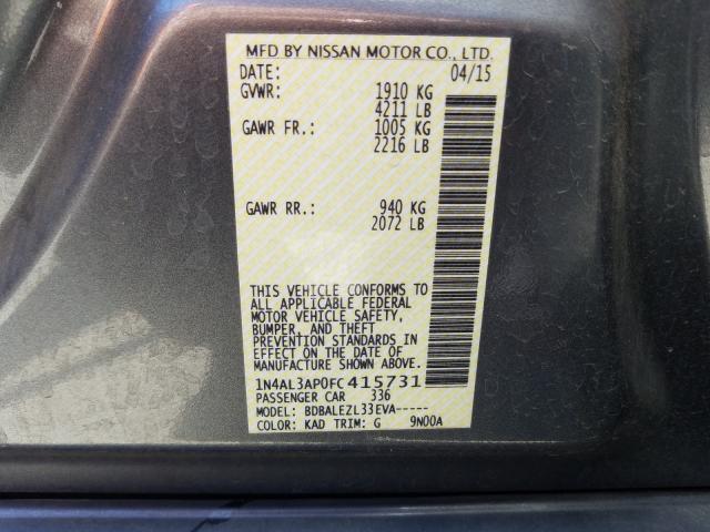 Photo 9 VIN: 1N4AL3AP0FC415731 - NISSAN ALTIMA 2.5 