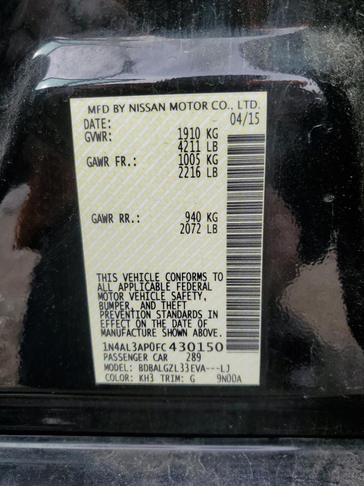 Photo 11 VIN: 1N4AL3AP0FC430150 - NISSAN ALTIMA 