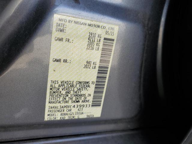 Photo 12 VIN: 1N4AL3AP0FC439933 - NISSAN ALTIMA 