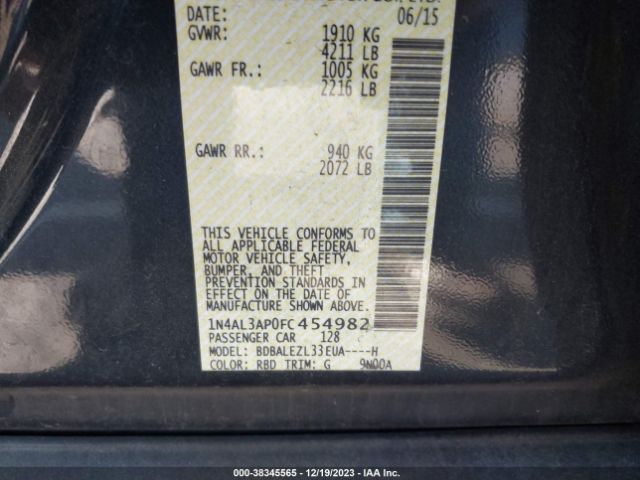 Photo 8 VIN: 1N4AL3AP0FC454982 - NISSAN ALTIMA 