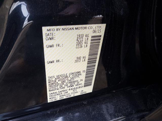 Photo 9 VIN: 1N4AL3AP0FC466680 - NISSAN ALTIMA 2.5 