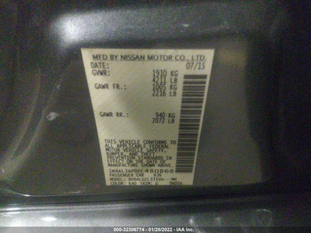 Photo 8 VIN: 1N4AL3AP0FC480868 - NISSAN ALTIMA 