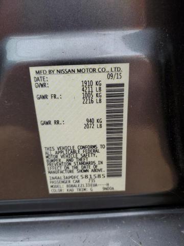 Photo 11 VIN: 1N4AL3AP0FC581585 - NISSAN ALTIMA 2.5 