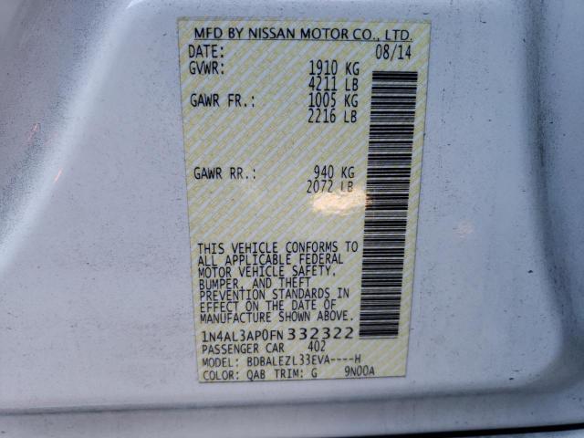 Photo 12 VIN: 1N4AL3AP0FN332322 - NISSAN ALTIMA 2.5 