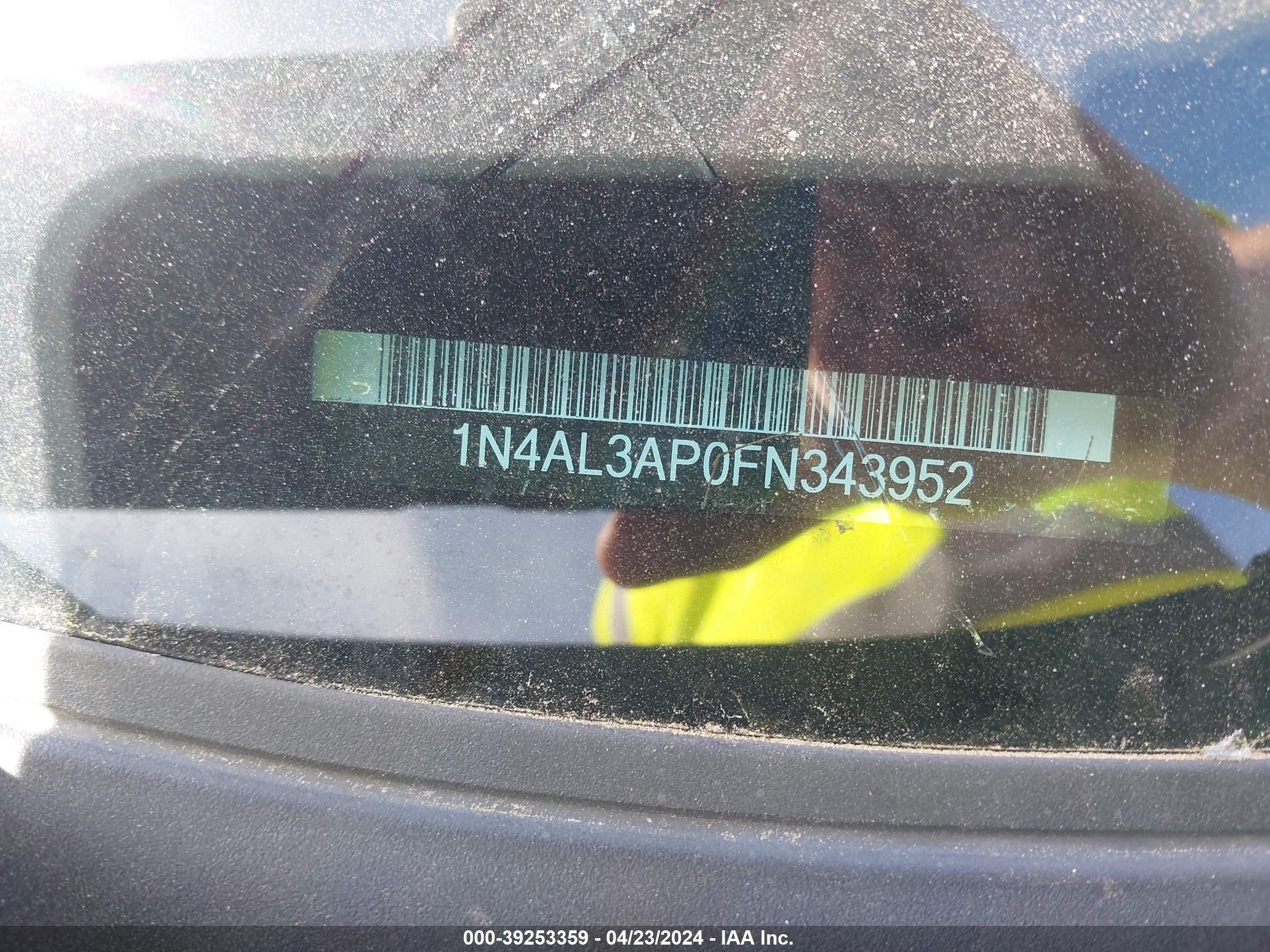 Photo 8 VIN: 1N4AL3AP0FN343952 - NISSAN ALTIMA 